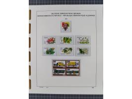 1945/90, ungebrauchte und postfrische Sammlung, oftmals komplett, dabei Bund/Berlin und DDR, DDR mit guten Dienstmarken inkl.