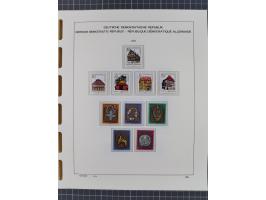 1945/90, ungebrauchte und postfrische Sammlung, oftmals komplett, dabei Bund/Berlin und DDR, DDR mit guten Dienstmarken inkl.