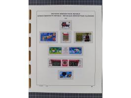 1945/90, ungebrauchte und postfrische Sammlung, oftmals komplett, dabei Bund/Berlin und DDR, DDR mit guten Dienstmarken inkl.