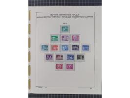 1945/90, ungebrauchte und postfrische Sammlung, oftmals komplett, dabei Bund/Berlin und DDR, DDR mit guten Dienstmarken inkl.