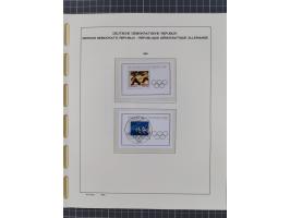 1945/90, ungebrauchte und postfrische Sammlung, oftmals komplett, dabei Bund/Berlin und DDR, DDR mit guten Dienstmarken inkl.