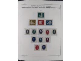 1945/90, ungebrauchte und postfrische Sammlung, oftmals komplett, dabei Bund/Berlin und DDR, DDR mit guten Dienstmarken inkl.
