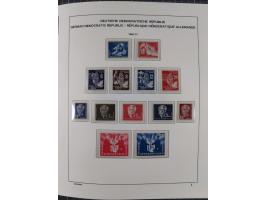 1945/90, ungebrauchte und postfrische Sammlung, oftmals komplett, dabei Bund/Berlin und DDR, DDR mit guten Dienstmarken inkl.