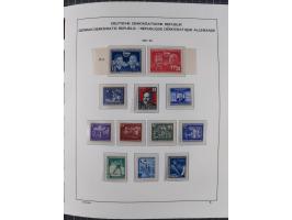 1945/90, ungebrauchte und postfrische Sammlung, oftmals komplett, dabei Bund/Berlin und DDR, DDR mit guten Dienstmarken inkl.