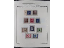 1945/90, ungebrauchte und postfrische Sammlung, oftmals komplett, dabei Bund/Berlin und DDR, DDR mit guten Dienstmarken inkl.