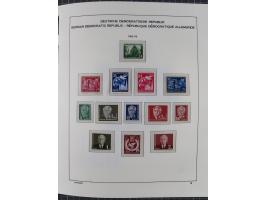 1945/90, ungebrauchte und postfrische Sammlung, oftmals komplett, dabei Bund/Berlin und DDR, DDR mit guten Dienstmarken inkl.