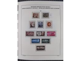 1945/90, ungebrauchte und postfrische Sammlung, oftmals komplett, dabei Bund/Berlin und DDR, DDR mit guten Dienstmarken inkl.