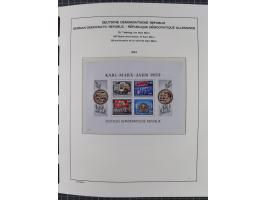 1945/90, ungebrauchte und postfrische Sammlung, oftmals komplett, dabei Bund/Berlin und DDR, DDR mit guten Dienstmarken inkl.