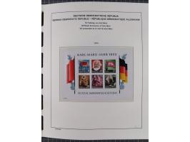 1945/90, ungebrauchte und postfrische Sammlung, oftmals komplett, dabei Bund/Berlin und DDR, DDR mit guten Dienstmarken inkl.