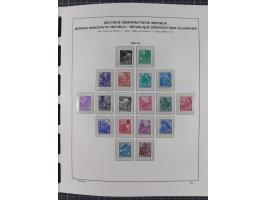 1945/90, ungebrauchte und postfrische Sammlung, oftmals komplett, dabei Bund/Berlin und DDR, DDR mit guten Dienstmarken inkl.