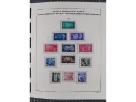 1945/90, ungebrauchte und postfrische Sammlung, oftmals komplett, dabei Bund/Berlin und DDR, DDR mit guten Dienstmarken inkl.