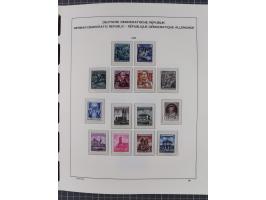 1945/90, ungebrauchte und postfrische Sammlung, oftmals komplett, dabei Bund/Berlin und DDR, DDR mit guten Dienstmarken inkl.