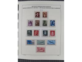 1945/90, ungebrauchte und postfrische Sammlung, oftmals komplett, dabei Bund/Berlin und DDR, DDR mit guten Dienstmarken inkl.