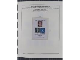 1945/90, ungebrauchte und postfrische Sammlung, oftmals komplett, dabei Bund/Berlin und DDR, DDR mit guten Dienstmarken inkl.