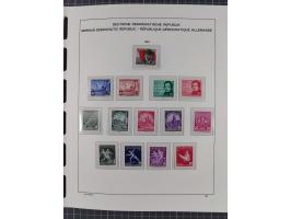 1945/90, ungebrauchte und postfrische Sammlung, oftmals komplett, dabei Bund/Berlin und DDR, DDR mit guten Dienstmarken inkl.