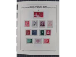 1945/90, ungebrauchte und postfrische Sammlung, oftmals komplett, dabei Bund/Berlin und DDR, DDR mit guten Dienstmarken inkl.