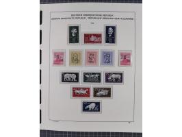 1945/90, ungebrauchte und postfrische Sammlung, oftmals komplett, dabei Bund/Berlin und DDR, DDR mit guten Dienstmarken inkl.