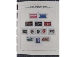 1945/90, ungebrauchte und postfrische Sammlung, oftmals komplett, dabei Bund/Berlin und DDR, DDR mit guten Dienstmarken inkl.