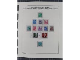1945/90, ungebrauchte und postfrische Sammlung, oftmals komplett, dabei Bund/Berlin und DDR, DDR mit guten Dienstmarken inkl.