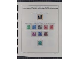 1945/90, ungebrauchte und postfrische Sammlung, oftmals komplett, dabei Bund/Berlin und DDR, DDR mit guten Dienstmarken inkl.
