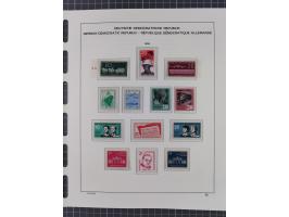 1945/90, ungebrauchte und postfrische Sammlung, oftmals komplett, dabei Bund/Berlin und DDR, DDR mit guten Dienstmarken inkl.