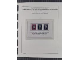 1945/90, ungebrauchte und postfrische Sammlung, oftmals komplett, dabei Bund/Berlin und DDR, DDR mit guten Dienstmarken inkl.