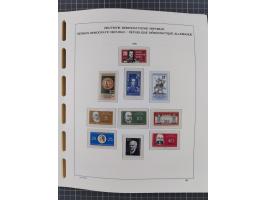 1945/90, ungebrauchte und postfrische Sammlung, oftmals komplett, dabei Bund/Berlin und DDR, DDR mit guten Dienstmarken inkl.