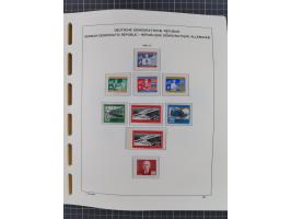 1945/90, ungebrauchte und postfrische Sammlung, oftmals komplett, dabei Bund/Berlin und DDR, DDR mit guten Dienstmarken inkl.