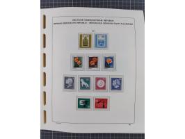 1945/90, ungebrauchte und postfrische Sammlung, oftmals komplett, dabei Bund/Berlin und DDR, DDR mit guten Dienstmarken inkl.