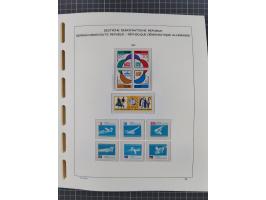 1945/90, ungebrauchte und postfrische Sammlung, oftmals komplett, dabei Bund/Berlin und DDR, DDR mit guten Dienstmarken inkl.