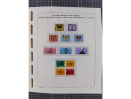 1945/90, ungebrauchte und postfrische Sammlung, oftmals komplett, dabei Bund/Berlin und DDR, DDR mit guten Dienstmarken inkl.