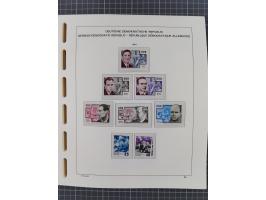 1945/90, ungebrauchte und postfrische Sammlung, oftmals komplett, dabei Bund/Berlin und DDR, DDR mit guten Dienstmarken inkl.