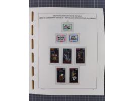 1945/90, ungebrauchte und postfrische Sammlung, oftmals komplett, dabei Bund/Berlin und DDR, DDR mit guten Dienstmarken inkl.