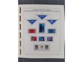 1945/90, ungebrauchte und postfrische Sammlung, oftmals komplett, dabei Bund/Berlin und DDR, DDR mit guten Dienstmarken inkl.