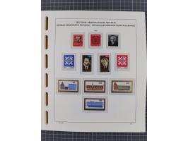 1945/90, ungebrauchte und postfrische Sammlung, oftmals komplett, dabei Bund/Berlin und DDR, DDR mit guten Dienstmarken inkl.