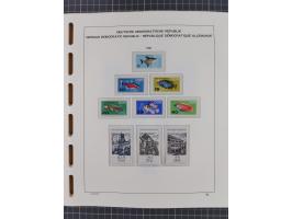 1945/90, ungebrauchte und postfrische Sammlung, oftmals komplett, dabei Bund/Berlin und DDR, DDR mit guten Dienstmarken inkl.