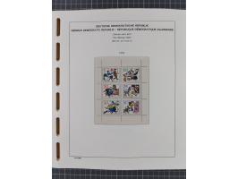 1945/90, ungebrauchte und postfrische Sammlung, oftmals komplett, dabei Bund/Berlin und DDR, DDR mit guten Dienstmarken inkl.