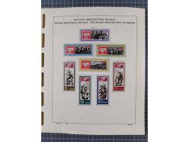 1945/90, ungebrauchte und postfrische Sammlung, oftmals komplett, dabei Bund/Berlin und DDR, DDR mit guten Dienstmarken inkl.