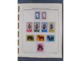 1945/90, ungebrauchte und postfrische Sammlung, oftmals komplett, dabei Bund/Berlin und DDR, DDR mit guten Dienstmarken inkl.