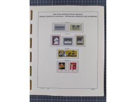 1945/90, ungebrauchte und postfrische Sammlung, oftmals komplett, dabei Bund/Berlin und DDR, DDR mit guten Dienstmarken inkl.