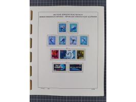 1945/90, ungebrauchte und postfrische Sammlung, oftmals komplett, dabei Bund/Berlin und DDR, DDR mit guten Dienstmarken inkl.