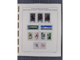 1945/90, ungebrauchte und postfrische Sammlung, oftmals komplett, dabei Bund/Berlin und DDR, DDR mit guten Dienstmarken inkl.