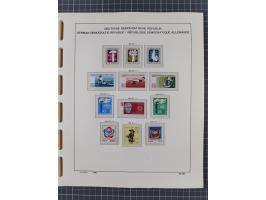 1945/90, ungebrauchte und postfrische Sammlung, oftmals komplett, dabei Bund/Berlin und DDR, DDR mit guten Dienstmarken inkl.