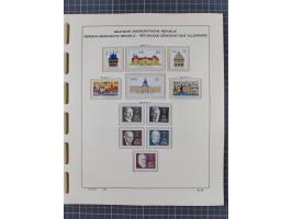 1945/90, ungebrauchte und postfrische Sammlung, oftmals komplett, dabei Bund/Berlin und DDR, DDR mit guten Dienstmarken inkl.
