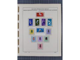 1945/90, ungebrauchte und postfrische Sammlung, oftmals komplett, dabei Bund/Berlin und DDR, DDR mit guten Dienstmarken inkl.