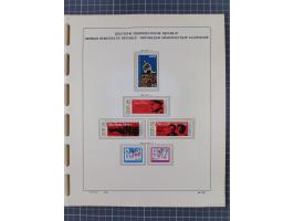 1945/90, ungebrauchte und postfrische Sammlung, oftmals komplett, dabei Bund/Berlin und DDR, DDR mit guten Dienstmarken inkl.