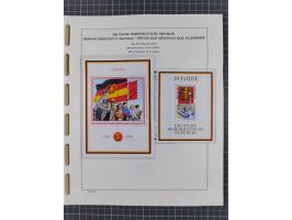 1945/90, ungebrauchte und postfrische Sammlung, oftmals komplett, dabei Bund/Berlin und DDR, DDR mit guten Dienstmarken inkl.