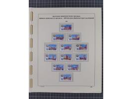 1945/90, ungebrauchte und postfrische Sammlung, oftmals komplett, dabei Bund/Berlin und DDR, DDR mit guten Dienstmarken inkl.