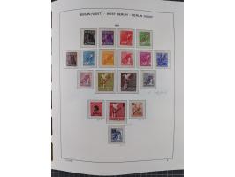 1945/90, ungebrauchte und postfrische Sammlung, oftmals komplett, dabei Bund/Berlin und DDR, DDR mit guten Dienstmarken inkl.