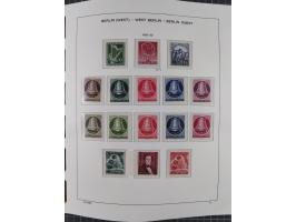 1945/90, ungebrauchte und postfrische Sammlung, oftmals komplett, dabei Bund/Berlin und DDR, DDR mit guten Dienstmarken inkl.
